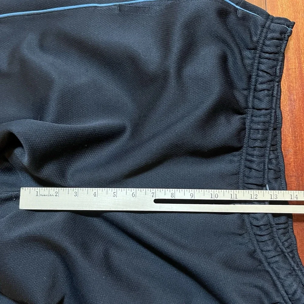 Vintage Nike Track Pants Joggers Mens XXL Blue Polyeste Warm Up Zip Ankle 90's *